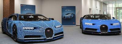 Lego показали реалистичную Bugatti из кубиков