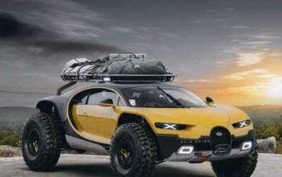 Bugatti Chiron представили в виде внедорожника