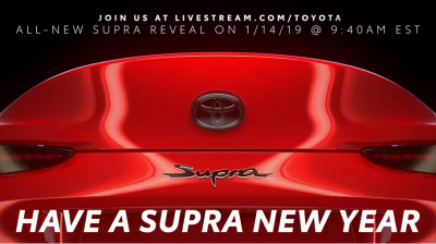 Toyota показала тизер спорткара Supra нового поколения