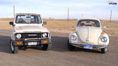 VW Beetle и Suzuki Jimny сразились в скорости