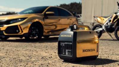 Honda презентовала ряд "золотых" транспортных средств