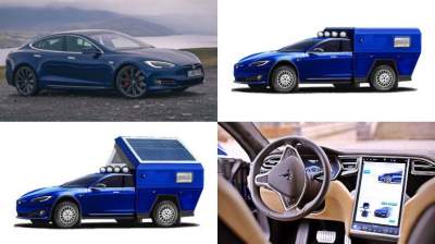Tesla Model S превратят в дом на колесах