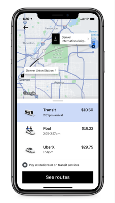 Приложение Uber получит новую опцию