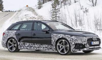 Фотошпионы засняли новую Audi RS4 Avant на тестах