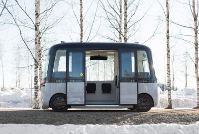 В Финляндии представили уникальный беспилотный автобус
