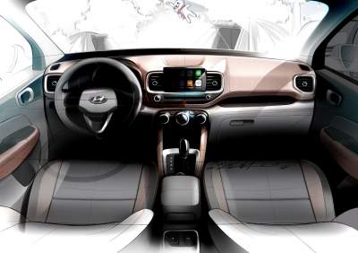 Hyundai показали новый Venue на дизайнерских скетчах